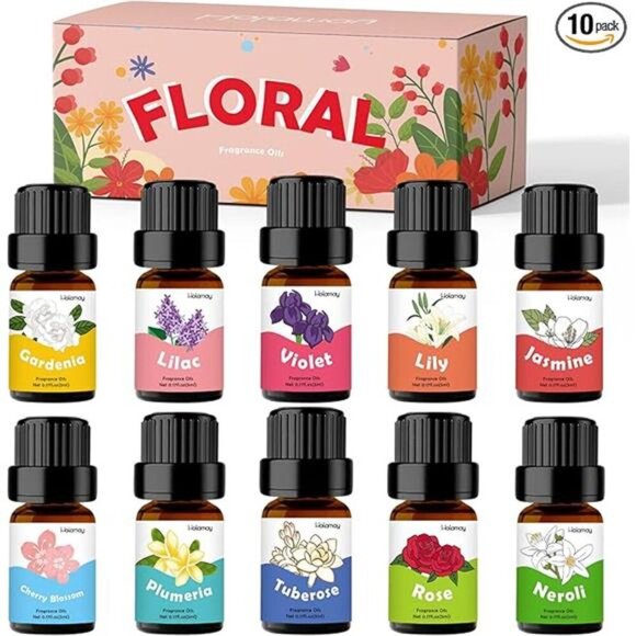 Floral Essential Oils, Holamay Premium Fragrance Oil for Candle Making, 5mlx10 - Picture 7 of 7